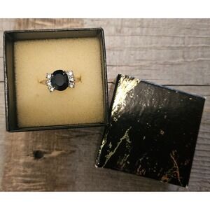 Vintage Black‎ Onyx And Sterling Silver with Box